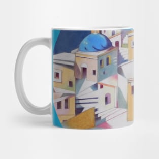 Memory of Santorini Mug